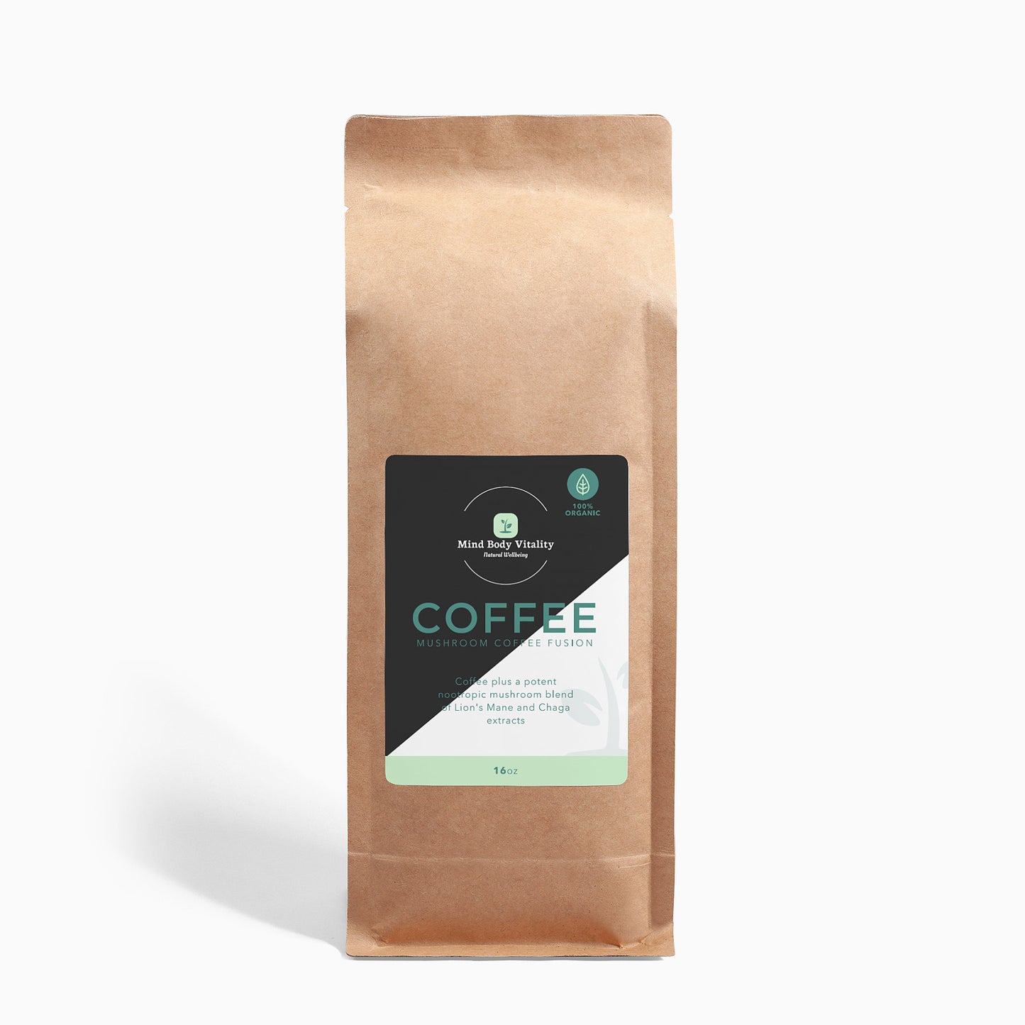 Mushroom Coffee Fusion - Lion’s Mane & Chaga 16oz 2