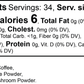 Nutrition facts label for a product with coffee, lion's mane powder, and chaga mushroom powder.