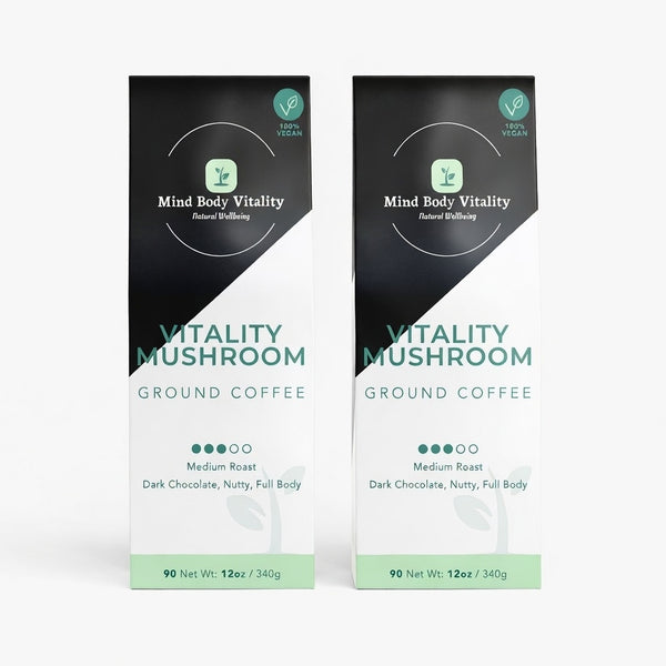 Vitality Mushroom Coffee (Medium Roast) 2X Pack