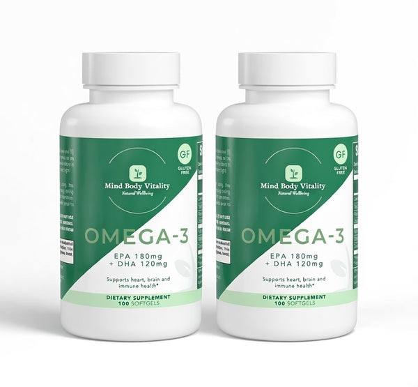 Omega-3 EPA 180mg + DHA 120mg 2X Pack