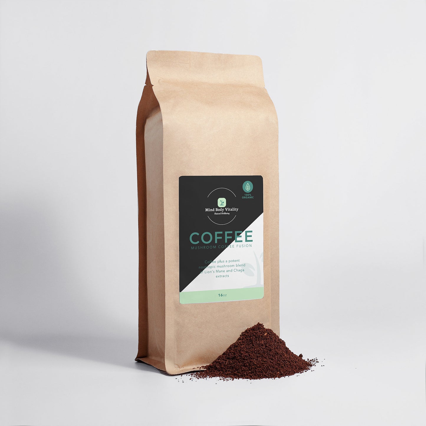 Mushroom Coffee Fusion - Lion’s Mane & Chaga 16oz